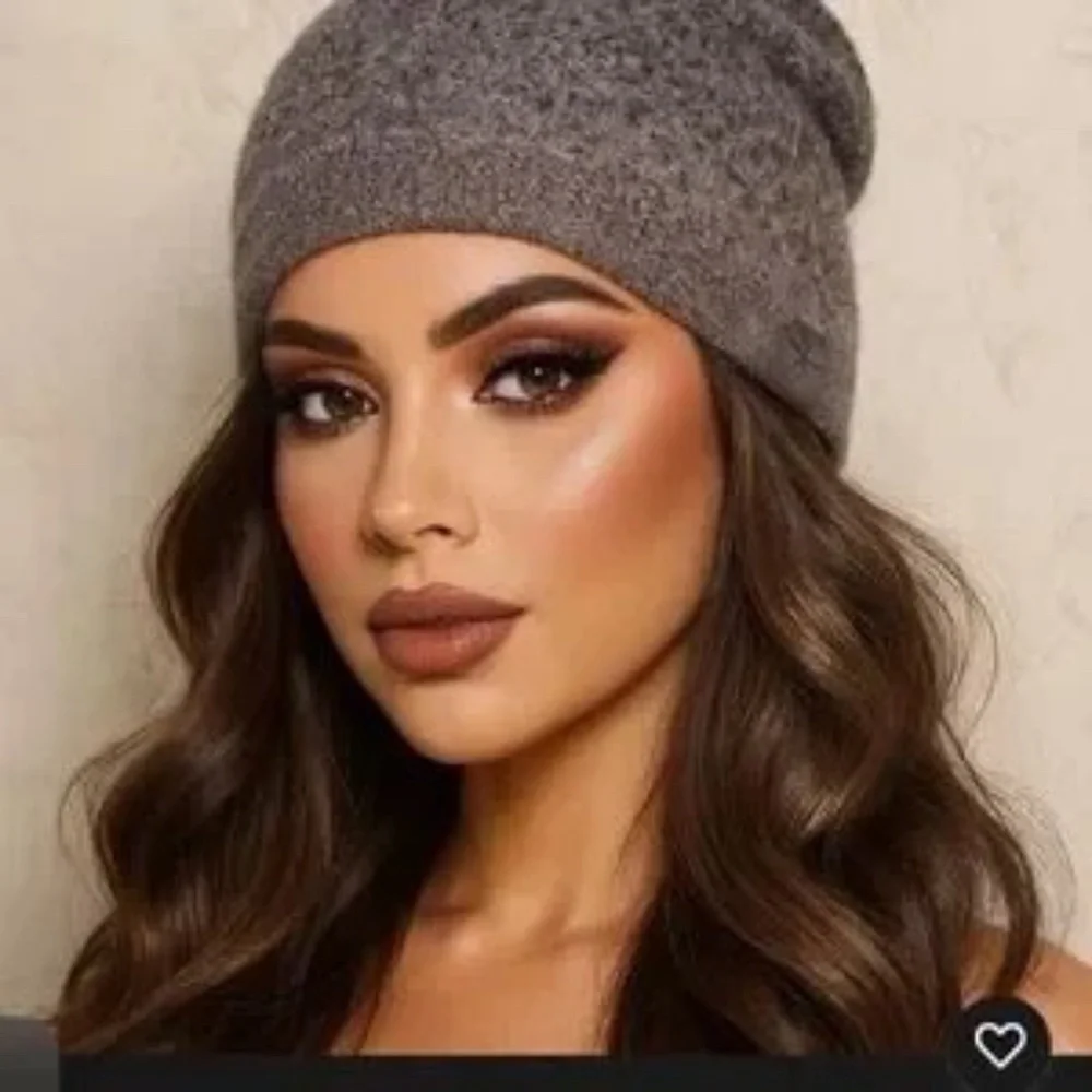 Barefoot Dreams CozyChic Lite Confetti Beanie Storm Gray Dark Brown One Size
